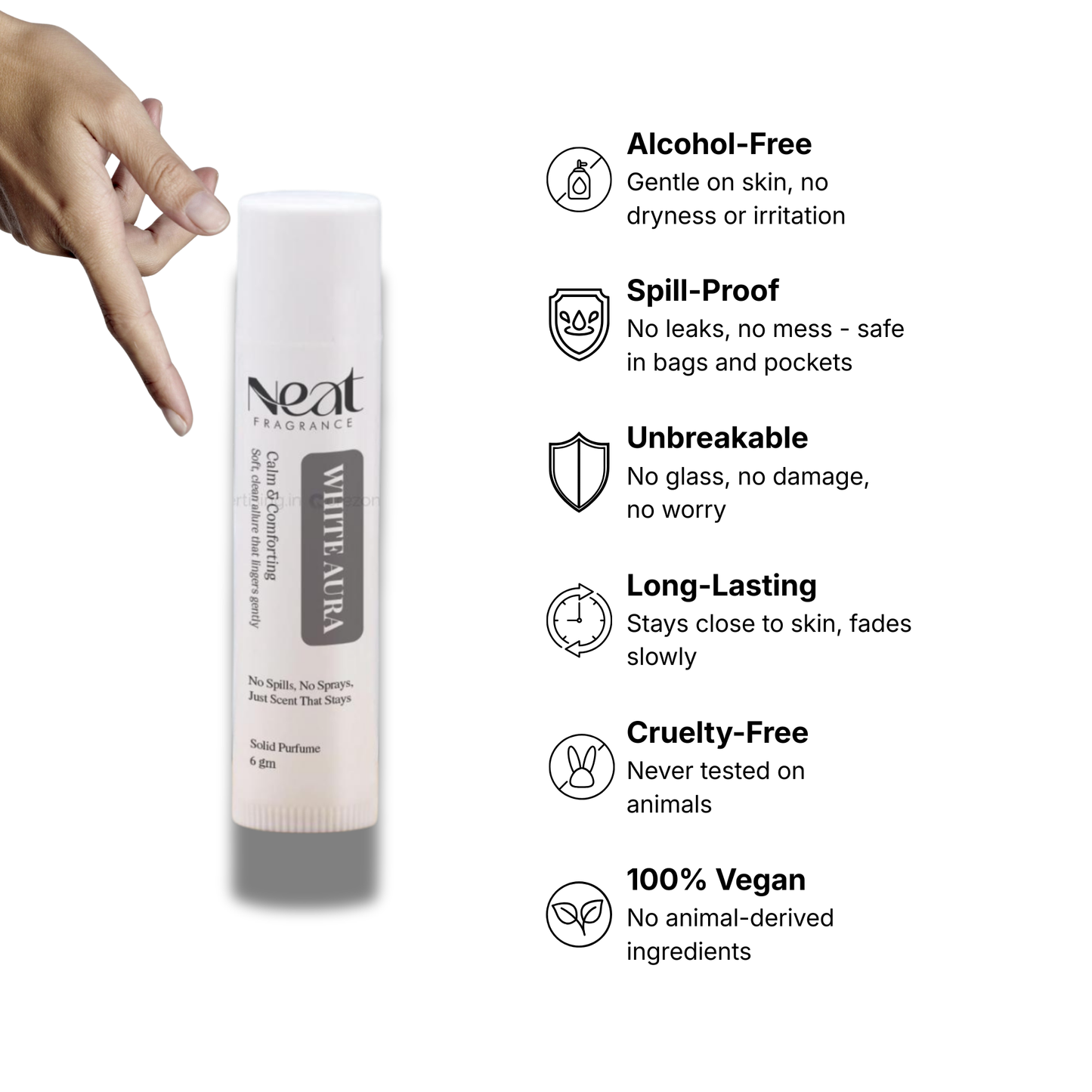 White Aura Solid Perfume 6g